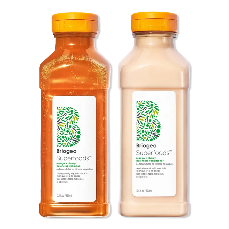 Briogeo Superfoods Shampoo and Conditioner - Mango Cherry