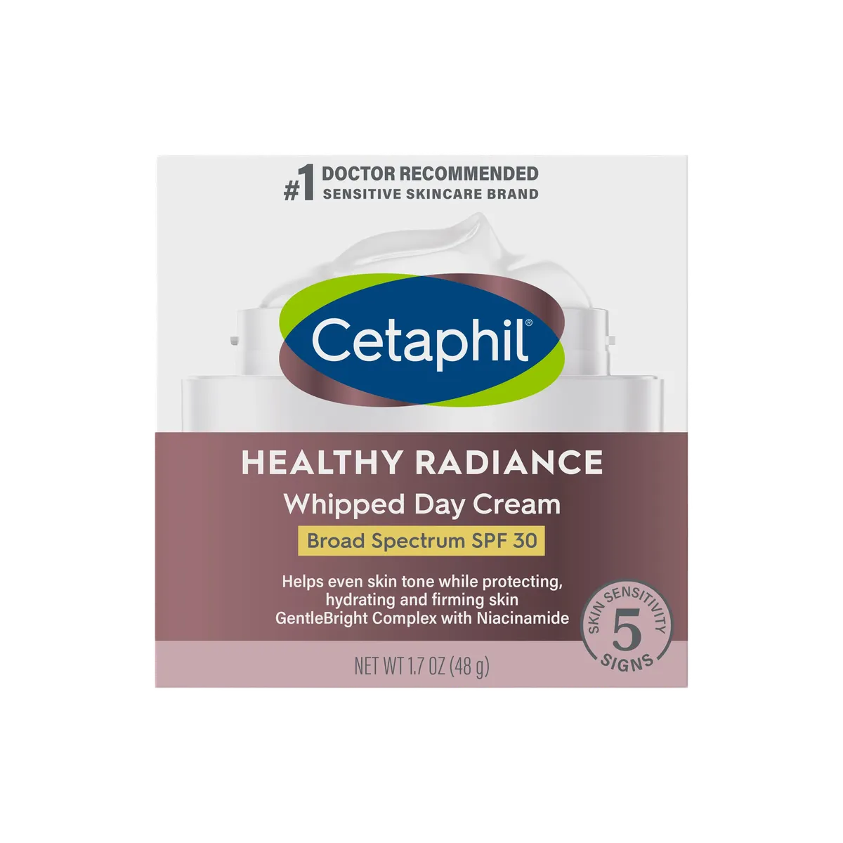 Cetaphil Healthy Radiance Whipped Day Cream Broad Spectrum SPF 30