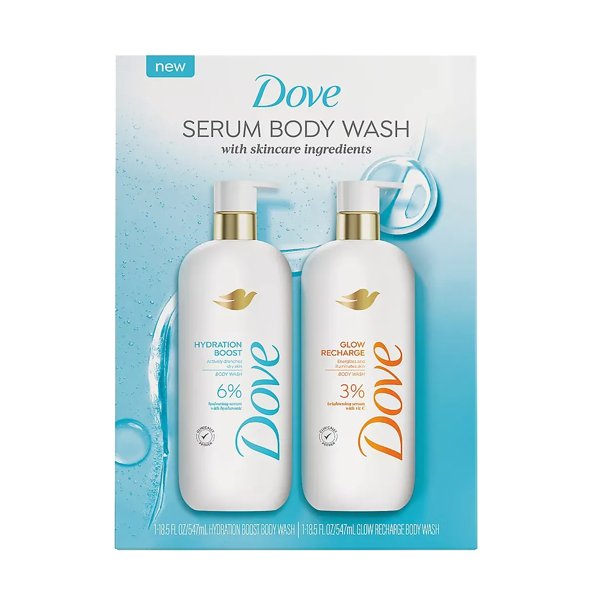 Dove Body Serum Recharge and Glow Shower Gel