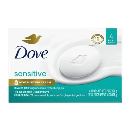 Unscented solid cleansing bar