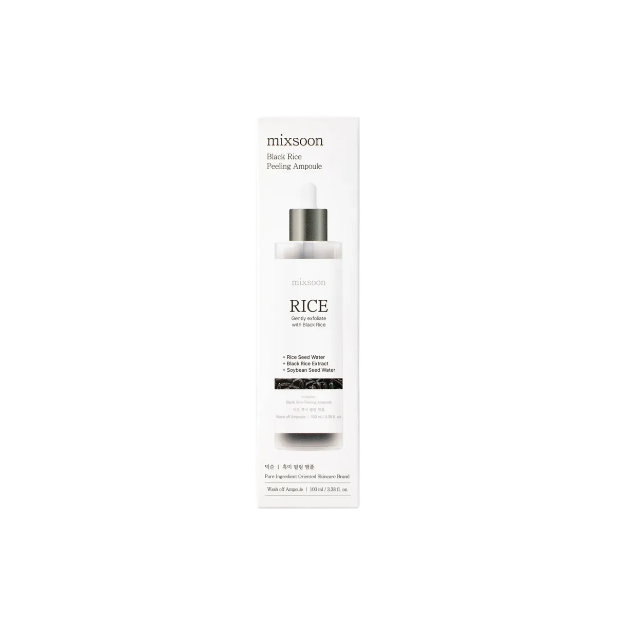 MIXSOON Black and White Rice Peeling Ampoule