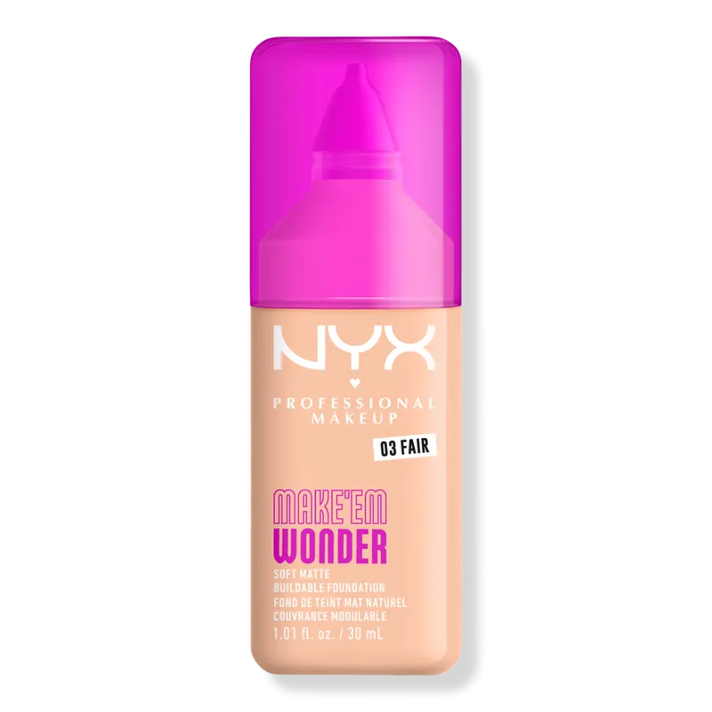 NYX Make and Wonder Soft Matte Buildable Foundation
