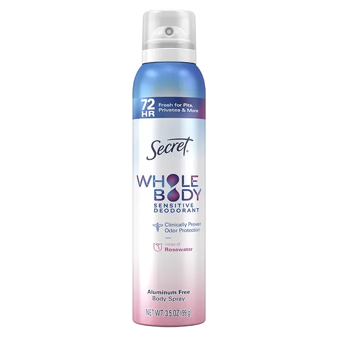 Secret Whole Body Deodorant Spray