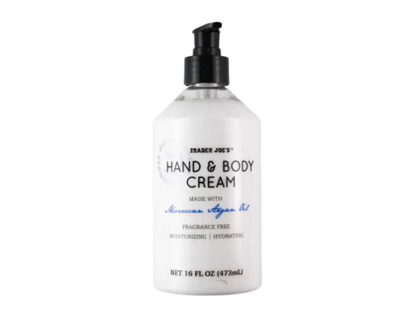 Trader Joe's Hand and Body Cream Fragrance Free Morck and Argan Oil