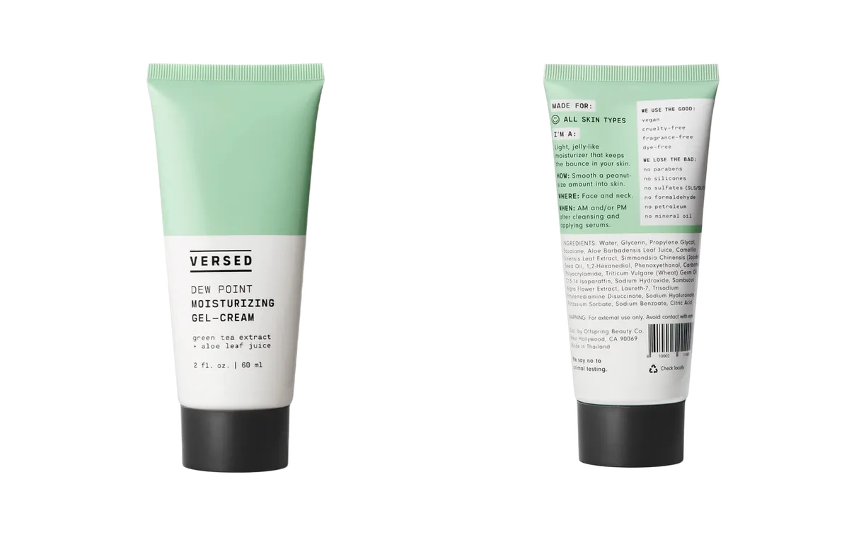 Versed Dew Point Gel Cream Moisturizer