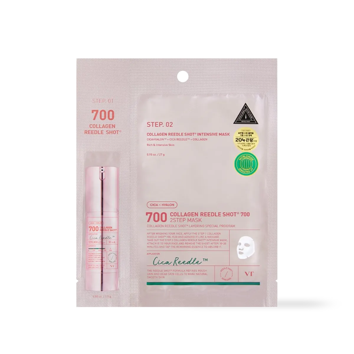 VT Cica Reedle Shot Two-Step Hydrogel Mask